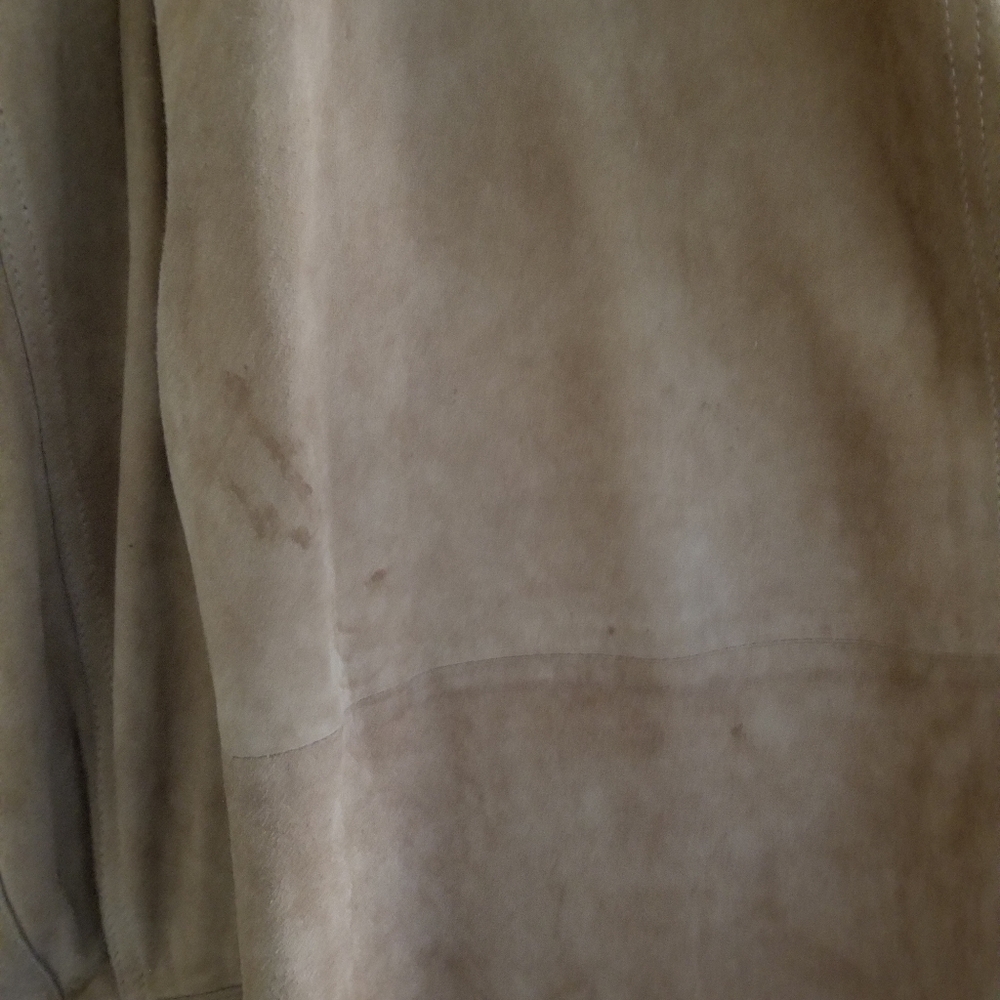 JOY Genuine Leather Camel Cardigan Size L Large - Picture 6 of 14